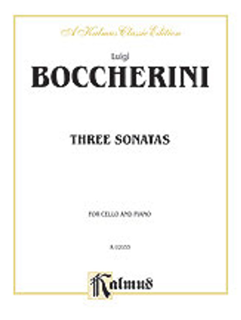 Boccherini, Three Sonatas for Cello and Piano [Alf:00-K02033]