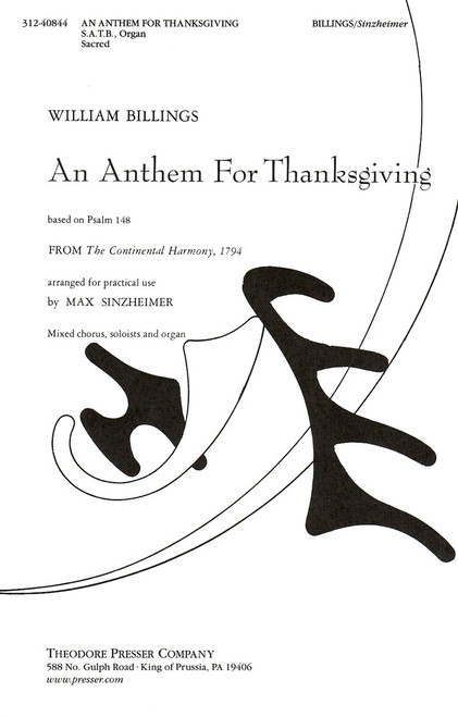 Billings, An Anthem for Thanksgiving [CF:312-40844]