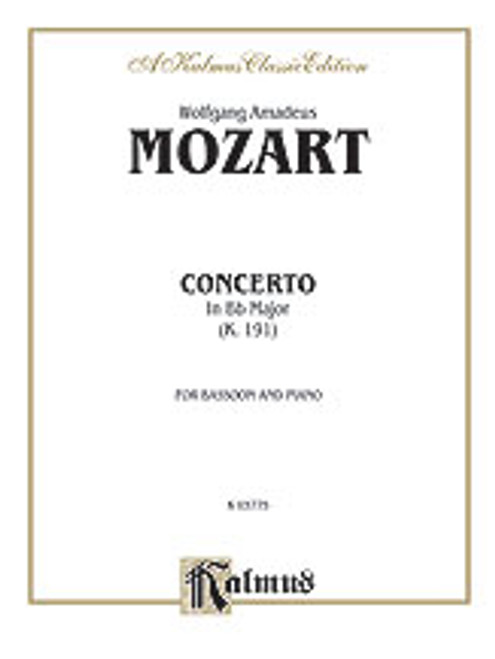 Mozart, Bassoon Concerto, K. 191 (Orch.) [Alf:00-K03775]