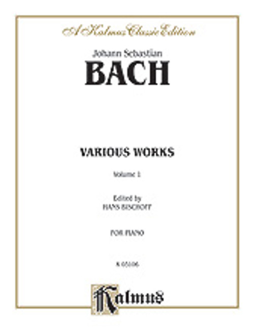 Bach, J.S. - Various Works, Volume I [Alf:00-K03106]