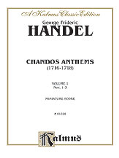 Handel, Chandos Anthems: 1. O Be Joyful in the Lord 2. In the Lord I Put My Trust 3. Have Mercy Upon Me [Alf:00-K01328]