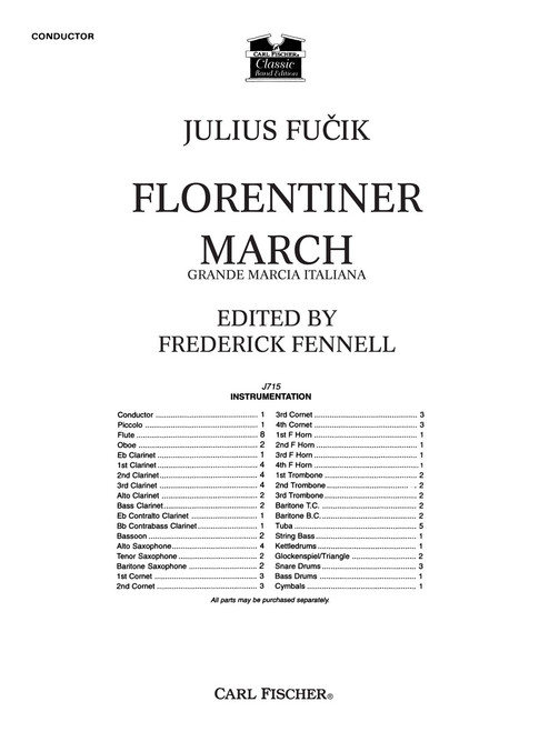 Florentiner March (Grande Marcia Italiana) [CF:J715S]