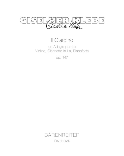 Il Giardino op. 147 [Bar:BA11024]