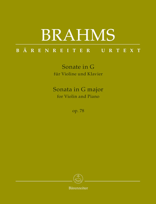 Sonata for Violin and Piano in G major op. 78 [Bar:BA9431]