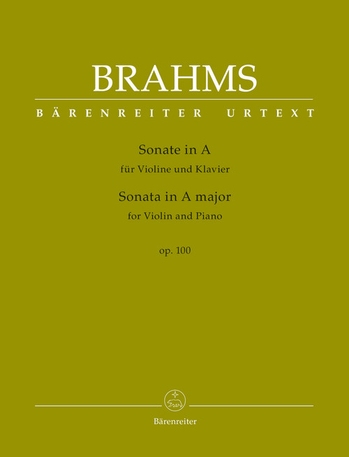 Sonata for Violin and Piano in A major op. 100 [Bar:BA9432]