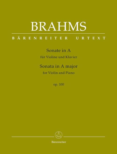 Brahms, Sonata for Violin and Piano A major op. 100 [Bar:BA9432]