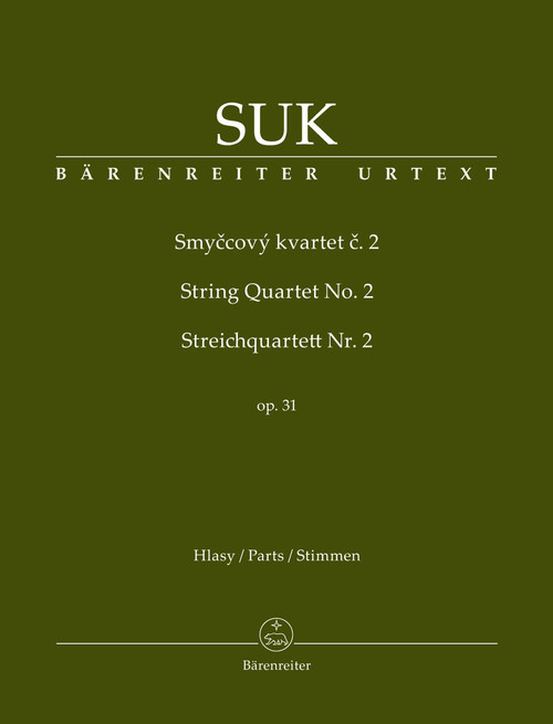 Suk, String Quartet Nr. 2 op. 31 [Bar:BA9536]