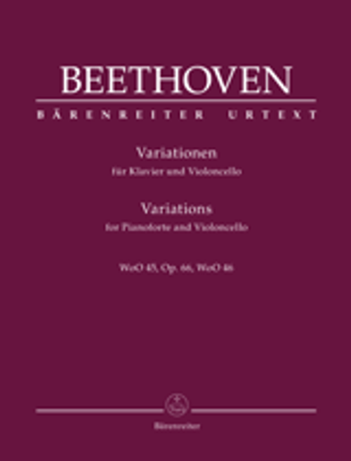 Beethoven, Variations for Pianoforte and Violoncello op. 66, WoO 45, WoO 46 [Bar:BA9028]