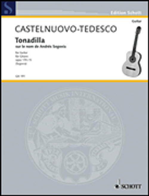 Castelnuovo-Tedesco, Tonadilla on the Name Andrès Segovia, Op. 170, No. 5 [HL:49010744]