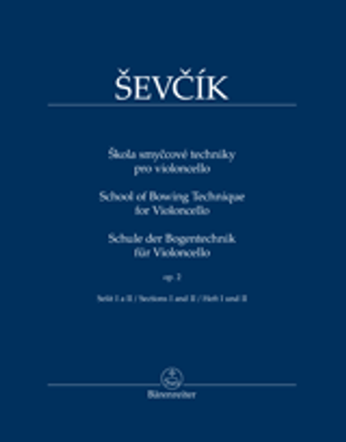 Sevcik - School of Bowing Technique for Cello Op. 2 Volume I and II [Bar:BA 11547]