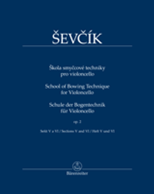 Sevcik - School of Bowing Technique for Cello Op.2 Vol V and VI [Bar:BA 11549]