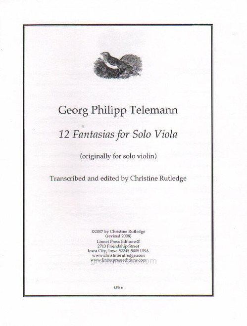 Viola - Telemann - 12 Fantasias for Solo Viola [Linnet: LPE6]