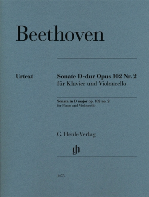 Beethoven: Cello Sonata in D Major Op. 102, No. 2[HL:51481475]