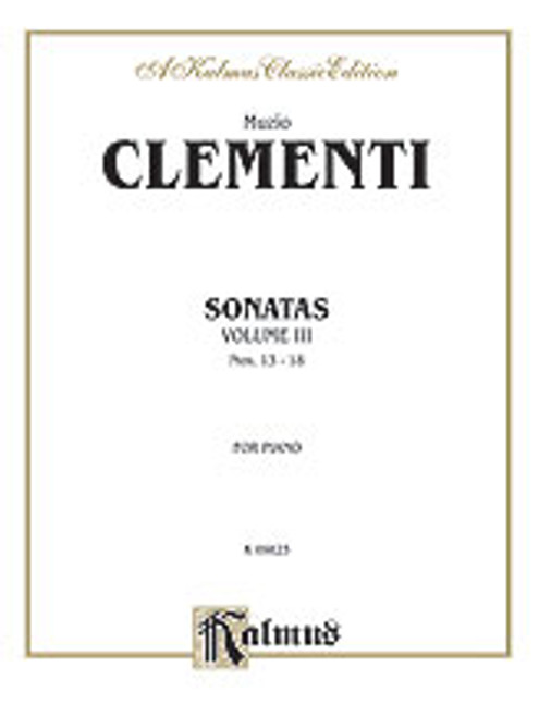 Clementi, Piano Sonatas, Volume III [Alf:00-K09823]