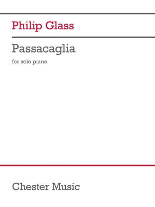Glass, Passacaglia for solo piano [HL00356377]