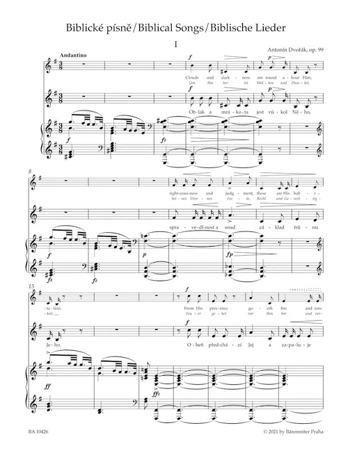 Biblical Songs op. 99 [Bar:BA10426]