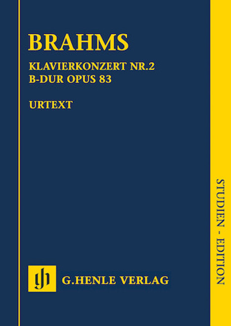 Brahms, Piano Concerto No. 2 in B-flat Major, Op. 83, Study Score[HL:51487231]