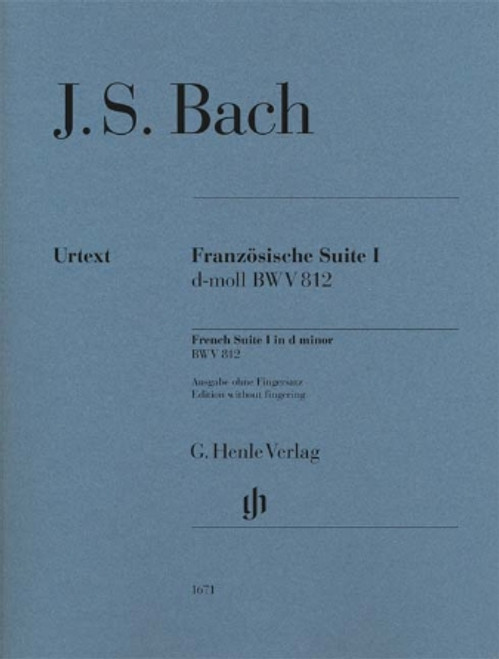 Bach,French Suite I in D Minor BWV 812 Revised Edition [HL:51481671]