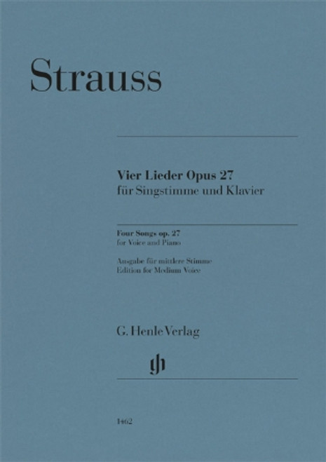 Strauss, Four Songs Op. 27 (Medium Voice) [HL:51481462]