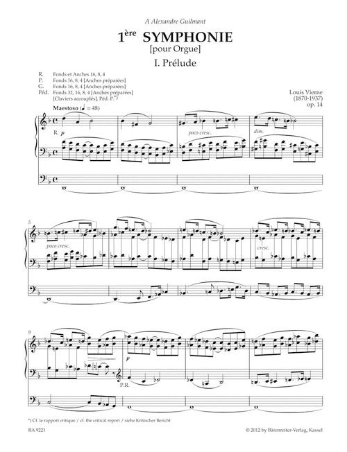 First Symphony op. 14 (1899) [Bar:BA9221]