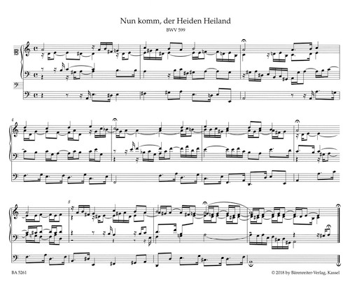 Little Organ Book / Six Chorales "von verschiedener Art" (Schübler-Chorales) / Chorale-Partitas [Bar:BA5261]