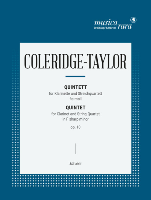 Coleridge-Taylor, Quintet in F sharp minor Op. 10 [Breit:MR1666]