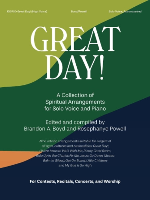 Great Day! A Collection of Spiritual Arrangements (High Voice) [HL:1709974