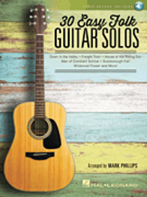 30 Easy Folk Guitar Solos [HL:158098]