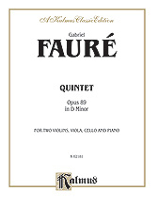 Faure, Quintet in D Minor, Op. 89 [Alf:00-K02181]
