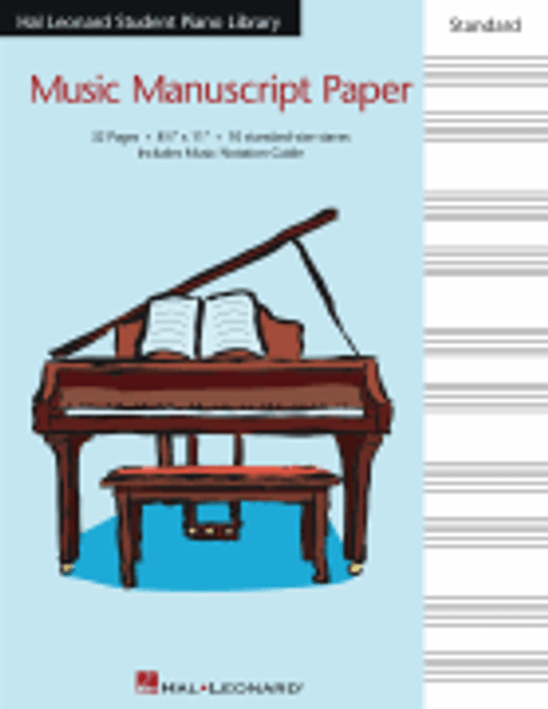 Hal Leonard Student Piano Library Standard Music Manuscript Paper [HL:296306]