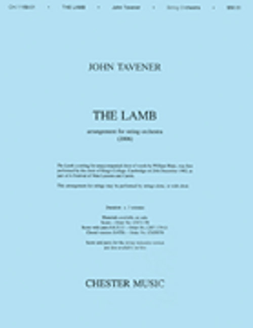 John Tavener: The Lamb (String Orchestra Version) Score [HL:14032823]