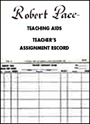 Teaching Aids, Teacher's Assignment Record [HL:372115]