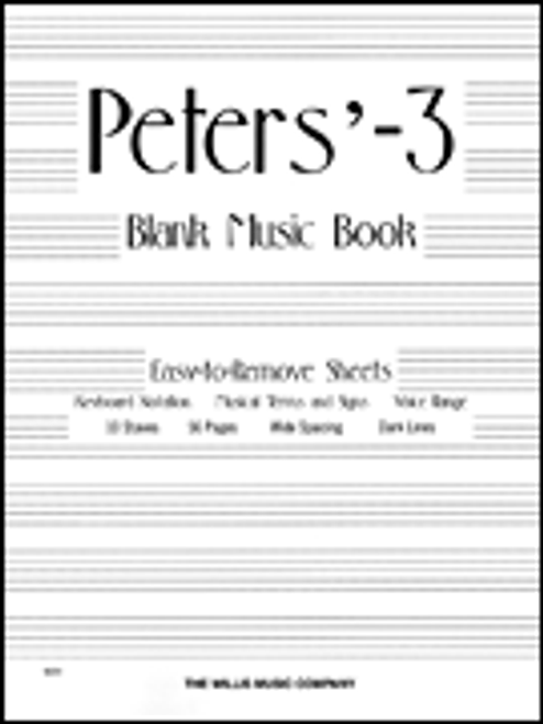 Peters' Blank Music Book (White) [HL:415606]