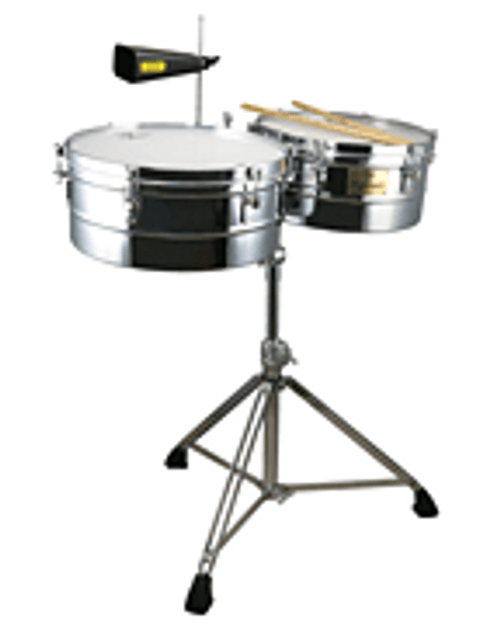 14 inch. & 15 inch. Chrome Shell Timbales [HL:755201]