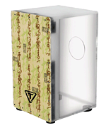 29 Series Clear Acrylic Cajon With Premium Fiberglass Front Plate - Symbol Design [HL:755255]