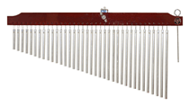36 Chrome Chimes with Brown Finish Wood Bar [HL:755644]