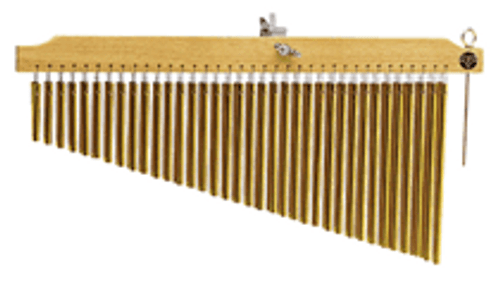 72 Gold Chimes with Natural Finish Wood Bar [HL:755751]