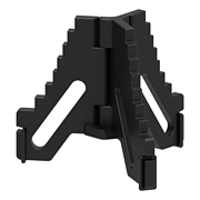 Pyramid Drum Stand, 9 Diameter Base, 5.5 Height, Matte Black [HL:3700527]