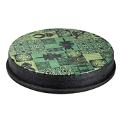 Drumhead, M2 Type, Skyndeep, Green Kinte Graphic, 14 Diameter, 2.5 Collar [HL:3700778]