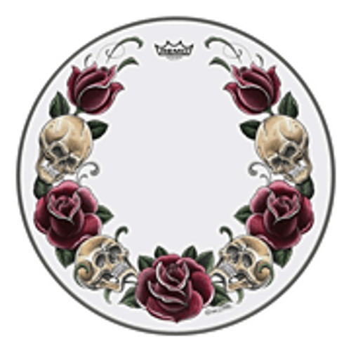 Bass, Powerstroke, 22, 'tattoo Rock & Roses On White' Graphic, Packaged [HL:3701063]