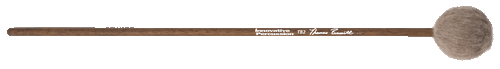 Medium Soft Marimba Mallets - Mocha Yarn - Walnut Stained Birch [HL:3707472]