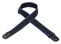 Polypropylene Guitar Strap - Black & Blue [HL:3719562]