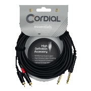 Unbalanced Twin Cable/Adapter (Black) [HL:3719782]