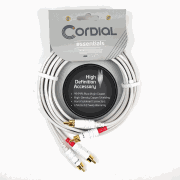 Unbalanced Twin Cable/Adapter (White) [HL:3719798]