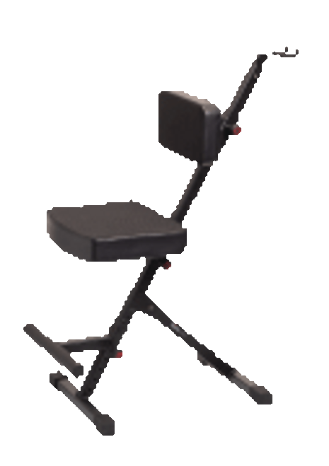 Deluxe Guitar Seat with Adjustable Back Rest and Guitar Hanger [HL:3726063]