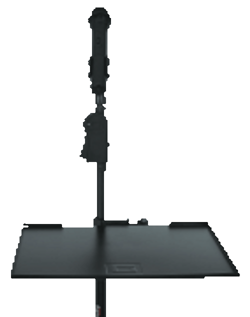 Gator Frameworks Large Microphone Stand Clamp-on Utility Shelf, Capacity Up To 10lbs. [HL:3726155]