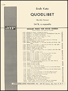 Quodlibet Unac (Double Cannon)  SATB A Cappella [HL:50229440]