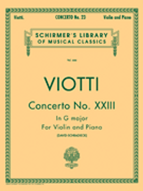 Viotti, Concerto No. 23 in G Major [HL:50254990]