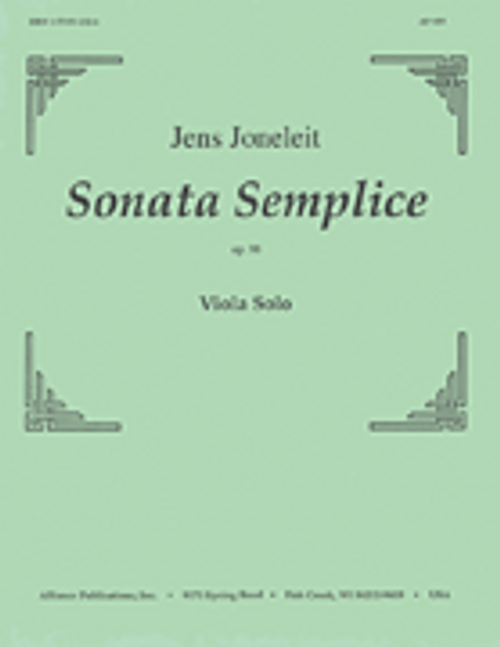 Sonata Semplice, Op. 98 - Solo Viola [HL:8770398]