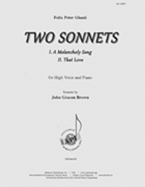 Two Sonnets For High Voice & Pno [HL:8770905]